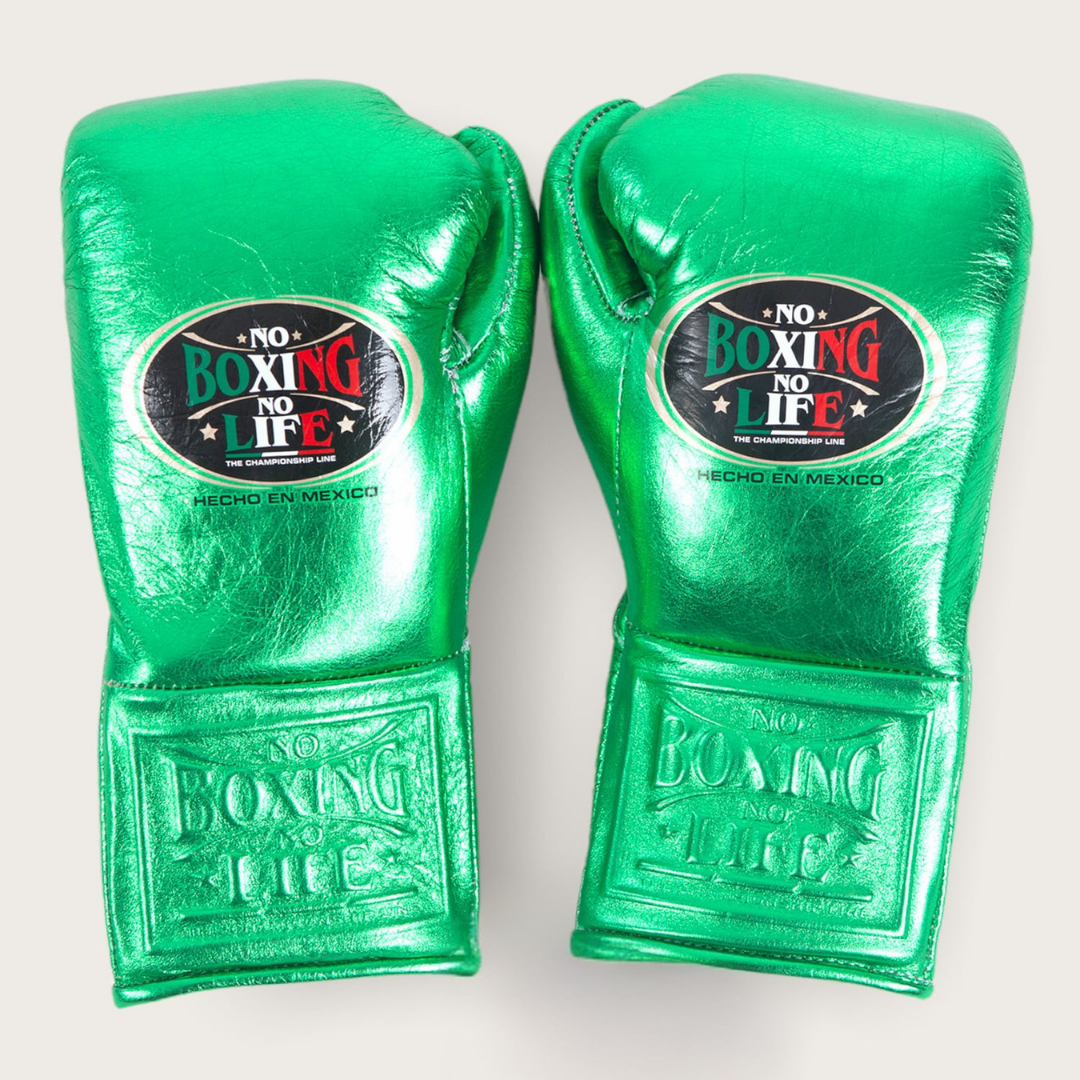 No Boxing No Life Glove - online, NBNL Boxing Gloves, Leather Gloves Limited Edition Green