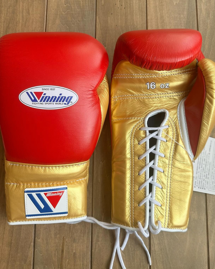 Winning boxing gloves, Red/Gold christmas gift for mens Thanksgiving gifts for him