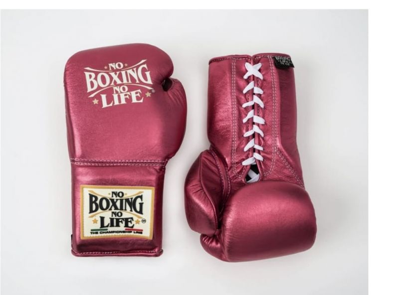 No Boxing No Life Glove - online, NBNL Boxing Gloves, Leather Gloves Limited Edition Dark Pink