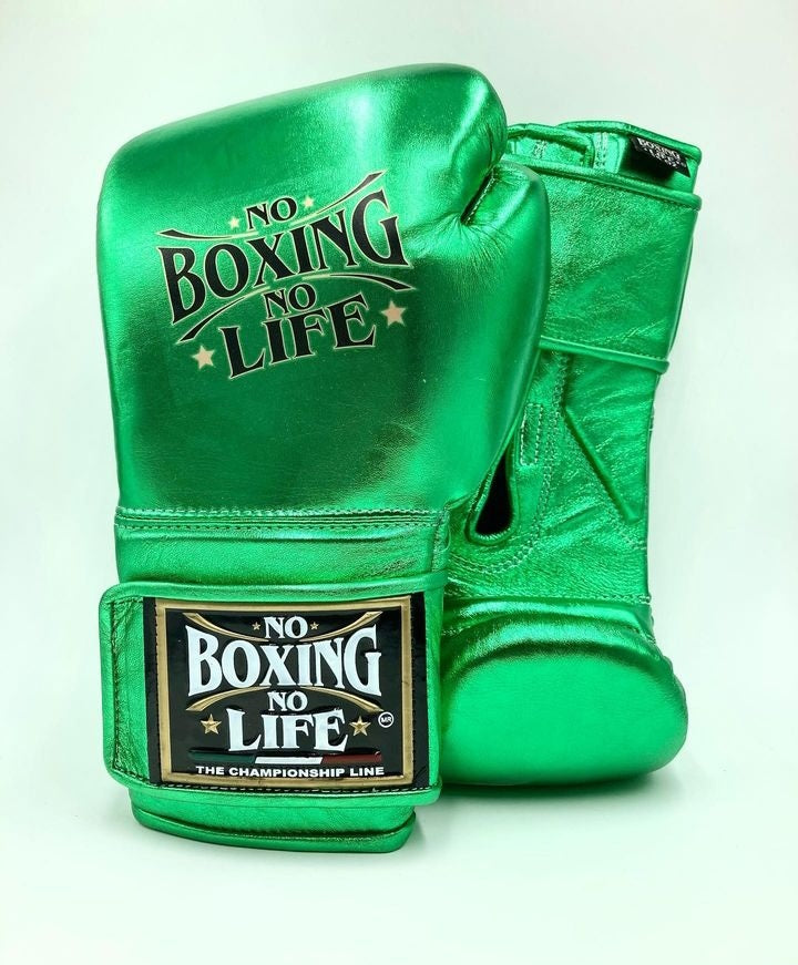 No Boxing No Life Glove - online, NBNL Boxing Gloves, Leather Gloves Limited Edition Green