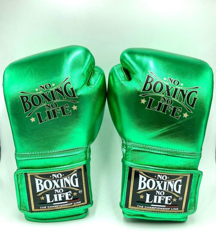 No Boxing No Life Glove - online, NBNL Boxing Gloves, Leather Gloves Limited Edition Green