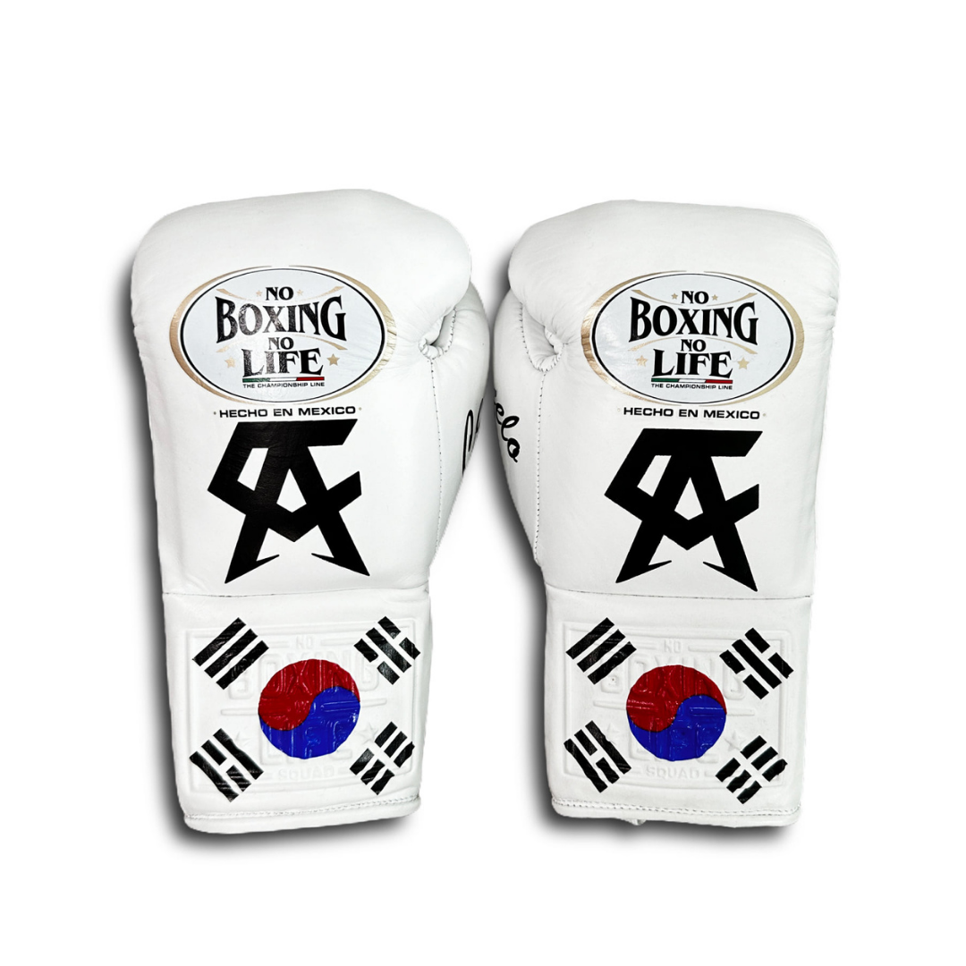 No Boxing No Life Glove - online, NBNL Boxing Gloves, Leather Gloves Limited Edition White