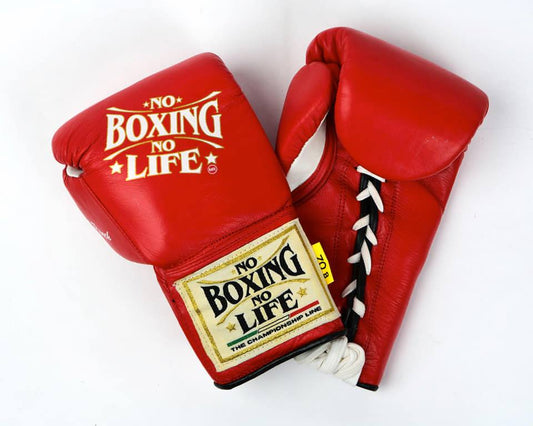 No Boxing No Life Glove - online, NBNL Boxing Gloves, Leather Gloves Limited Edition Red/White
