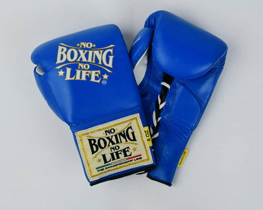 No Boxing No Life Glove - online, NBNL Boxing Gloves, Leather Gloves Limited Edition Blue/White