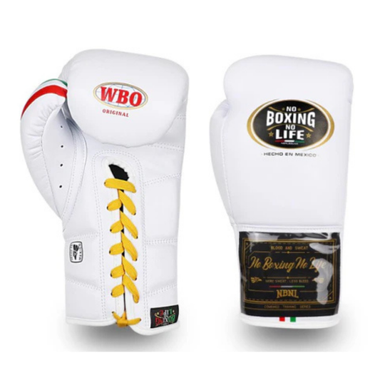 No Boxing No Life Glove - online, NBNL Boxing Gloves, Leather Gloves Limited Edition White