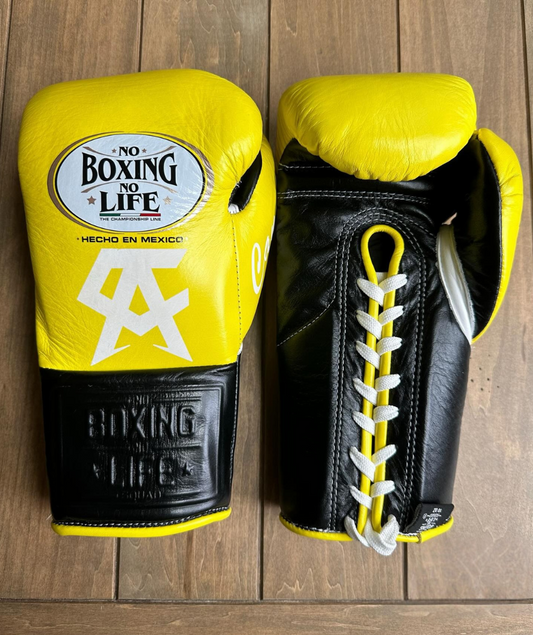 No Boxing No Life Glove - online, NBNL Boxing Gloves, Leather Gloves Limited Edition Yellow/Black