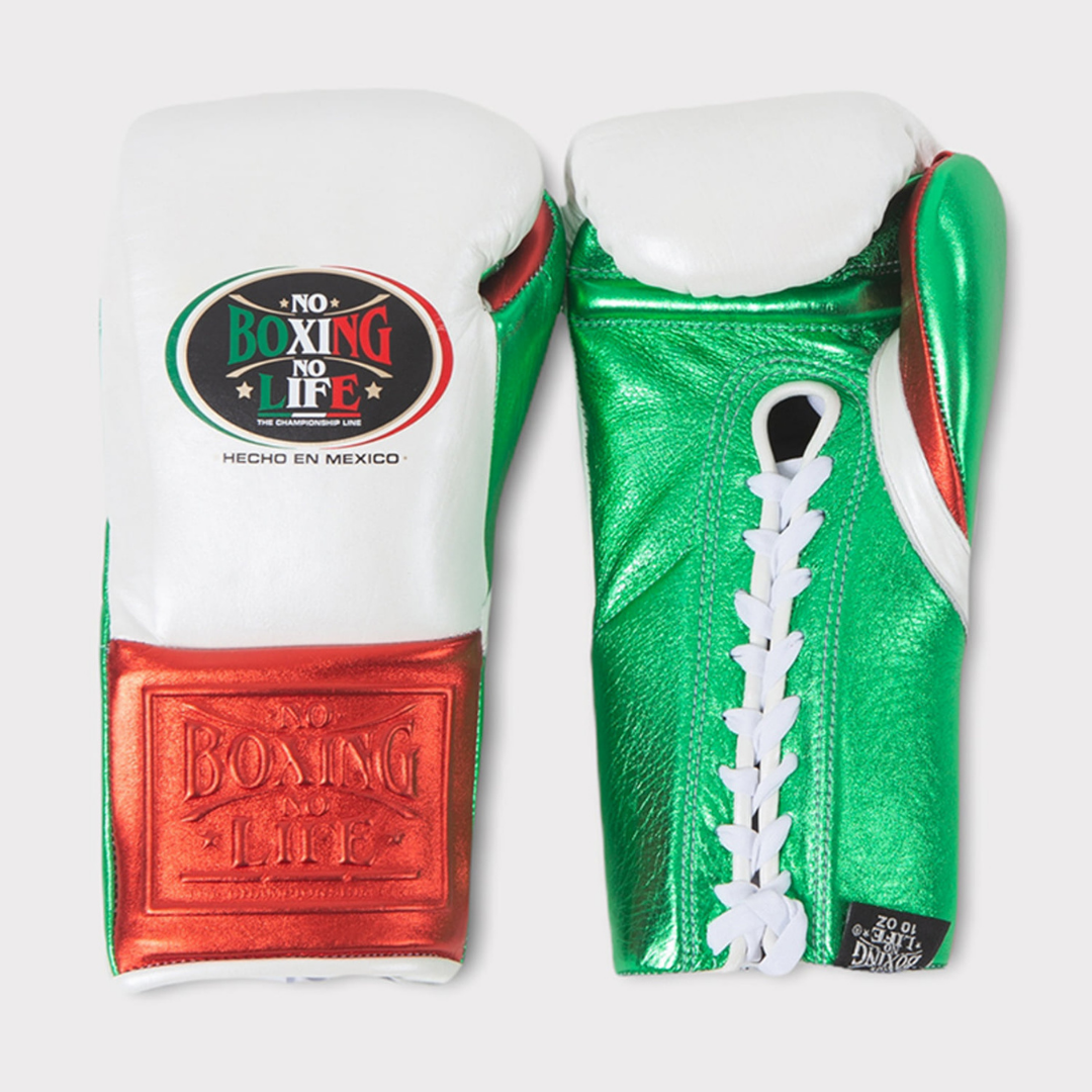 No Boxing No Life Glove - online, NBNL Boxing Gloves, Leather Gloves Limited Edition White/Red