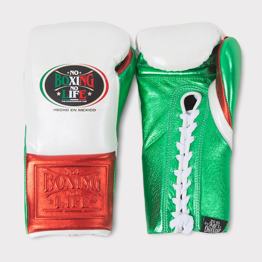 No Boxing No Life Glove - online, NBNL Boxing Gloves, Leather Gloves Limited Edition White/Red