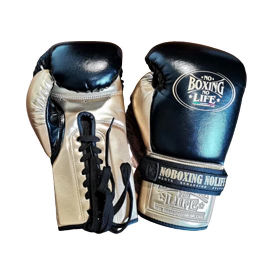 No Boxing No Life Glove - online, NBNL Boxing Gloves, Leather Gloves Limited Edition Black/Gold