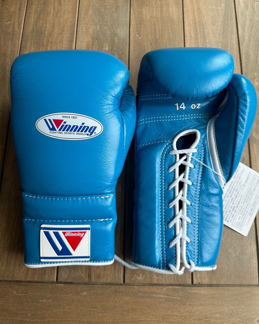 Winning boxing gloves, Blue christmas gift for mens Thanksgiving gifts for him