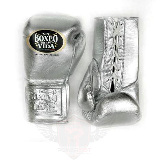 No Boxing No Life Glove - online, NBNL Boxing Gloves, Leather Gloves Limited Edition Silver