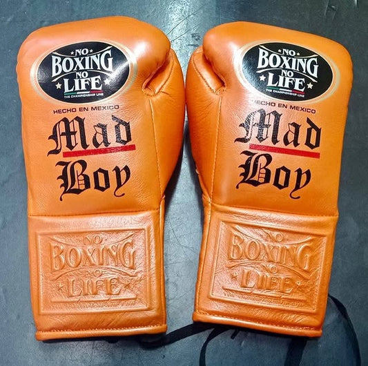 No Boxing No Life Glove - online, NBNL Boxing Gloves, Leather Gloves Limited Edition Orange