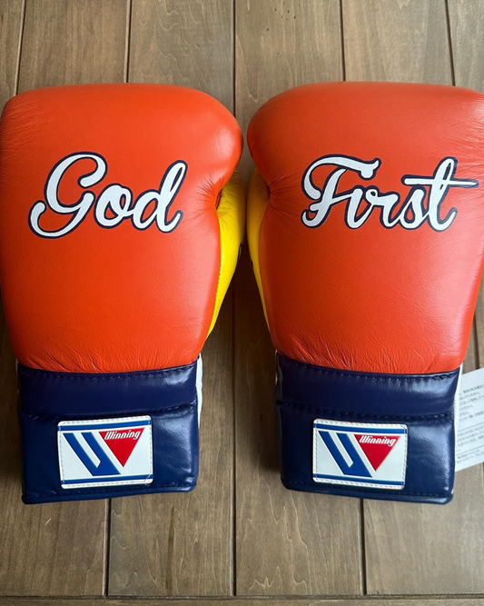 Winning boxing gloves, Orange/Purple christmas gift for mens Thanksgiving gifts for him