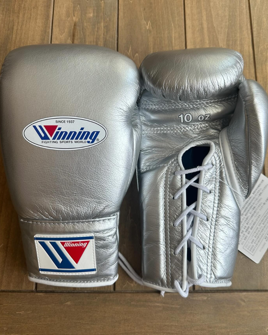 Winning boxing gloves, Silver christmas gift for mens Thanksgiving gifts for him