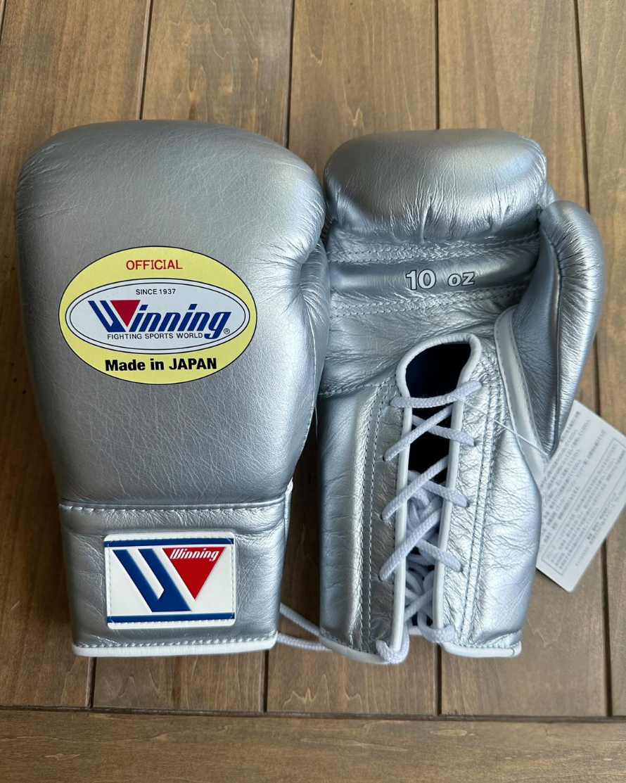 Winning boxing gloves, Silver christmas gift for mens Thanksgiving gifts for him