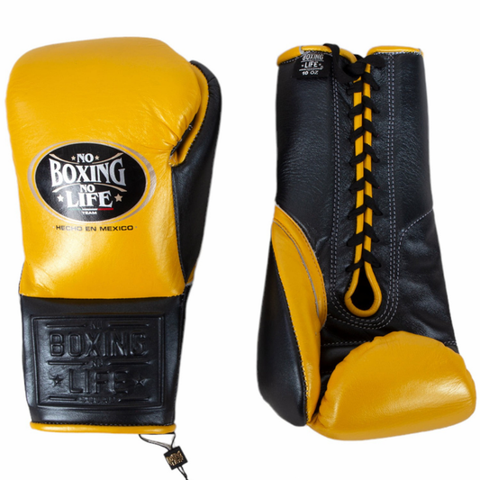 No Boxing No Life Glove - online, NBNL Boxing Gloves, Leather Gloves Limited Edition Gold/Black