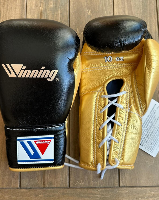 Winning boxing gloves, Black/Gold christmas gift for mens Thanksgiving gifts for him