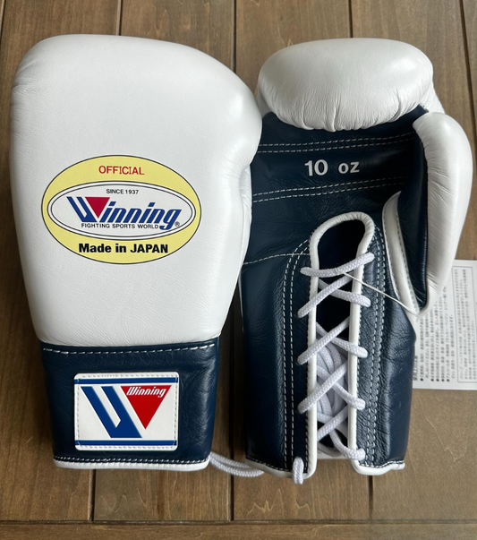 Winning boxing gloves, White/Blue christmas gift for mens Thanksgiving gifts for him