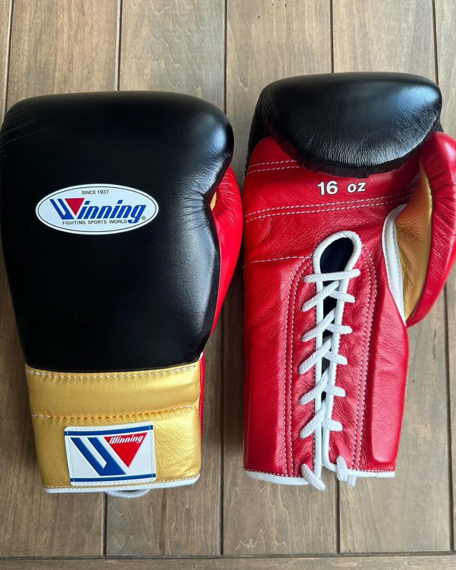 Winning boxing gloves, Black/Red christmas gift for mens Thanksgiving gifts for him