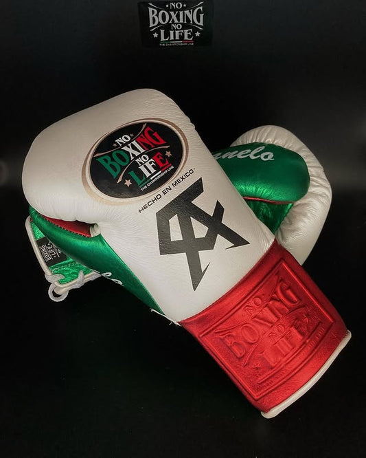 No Boxing No Life Glove - online, NBNL Boxing Gloves, Leather Gloves Limited Edition White/Red