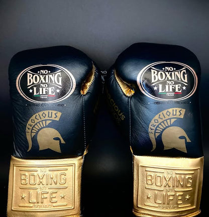 No Boxing No Life Glove - online, NBNL Boxing Gloves, Leather Gloves Limited Edition Black/Gold