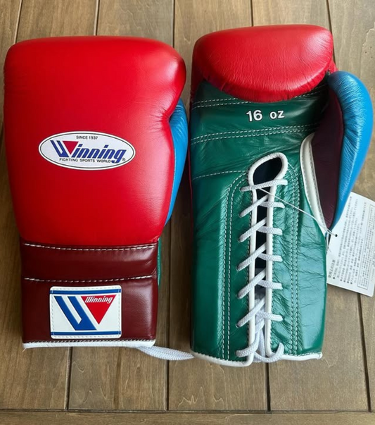 Winning boxing gloves, Red/Green christmas gift for mens Thanksgiving gifts for him