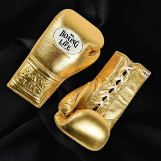 No Boxing No Life Glove - online, NBNL Boxing Gloves, Leather Gloves Limited Edition Gold