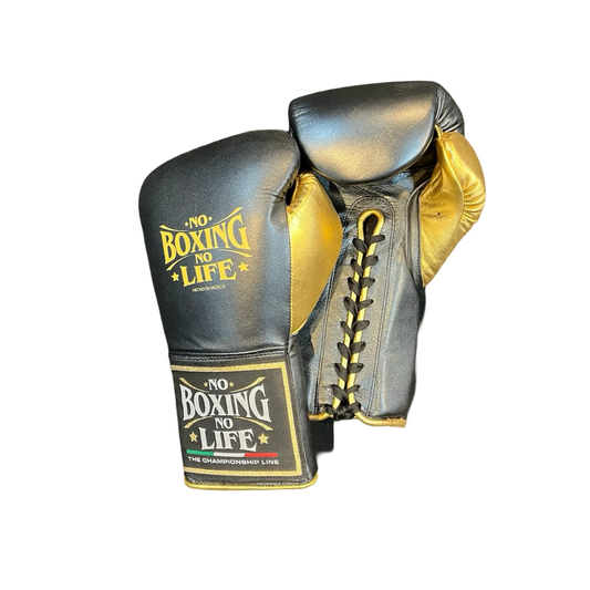No Boxing No Life Glove - online, NBNL Boxing Gloves, Leather Gloves Limited Edition Grey/Gold