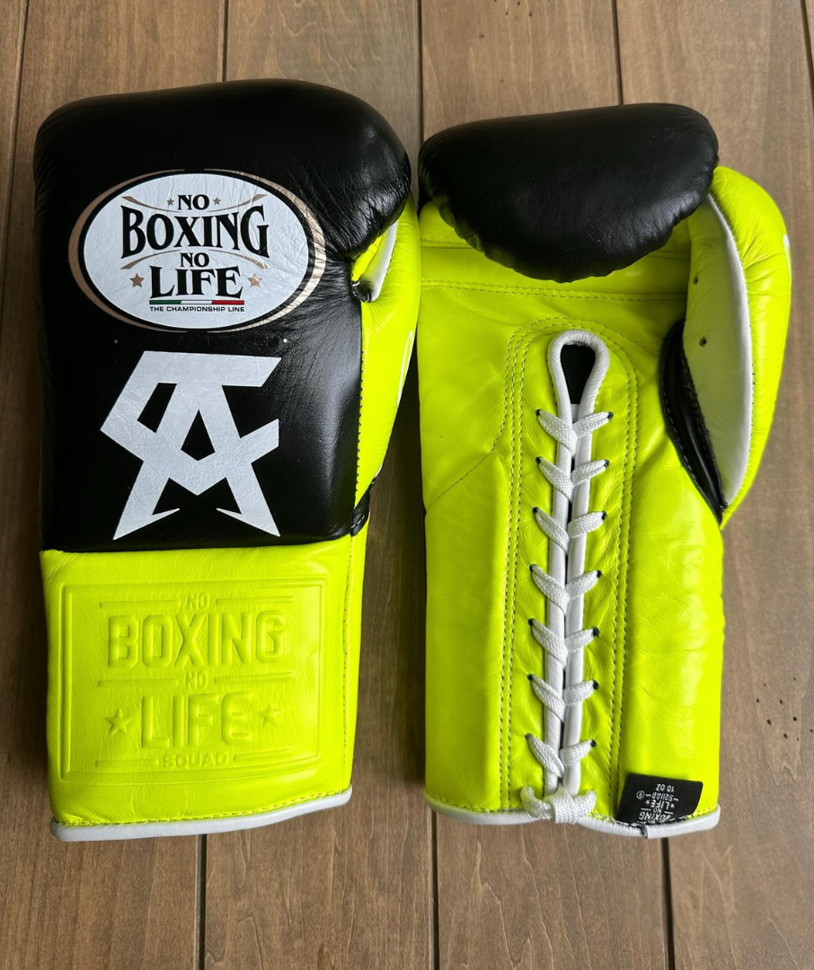 No Boxing No Life Glove - online, NBNL Boxing Gloves, Leather Gloves Limited Edition Black/Parrot