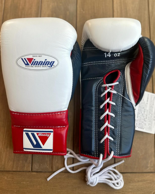 Winning boxing gloves, White/Blue christmas gift for mens Thanksgiving gifts for him