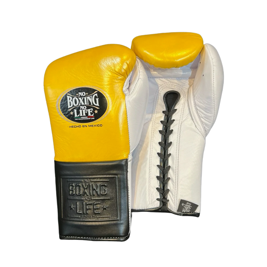 No Boxing No Life Glove - online, NBNL Boxing Gloves, Leather Gloves Limited Edition Yellow/Black