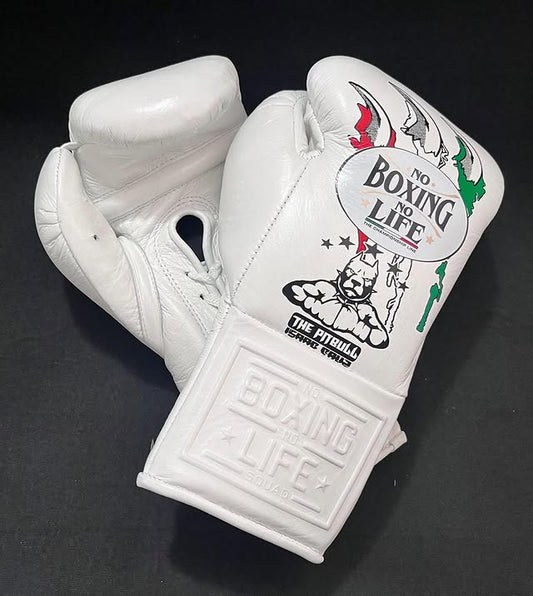 No Boxing No Life Glove - online, NBNL Boxing Gloves, Leather Gloves Limited Edition White