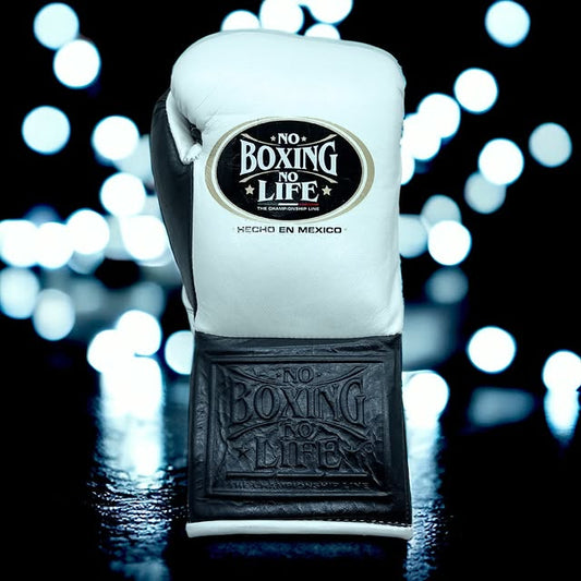 No Boxing No Life Glove - online, NBNL Boxing Gloves, Leather Gloves Limited Edition White/Black