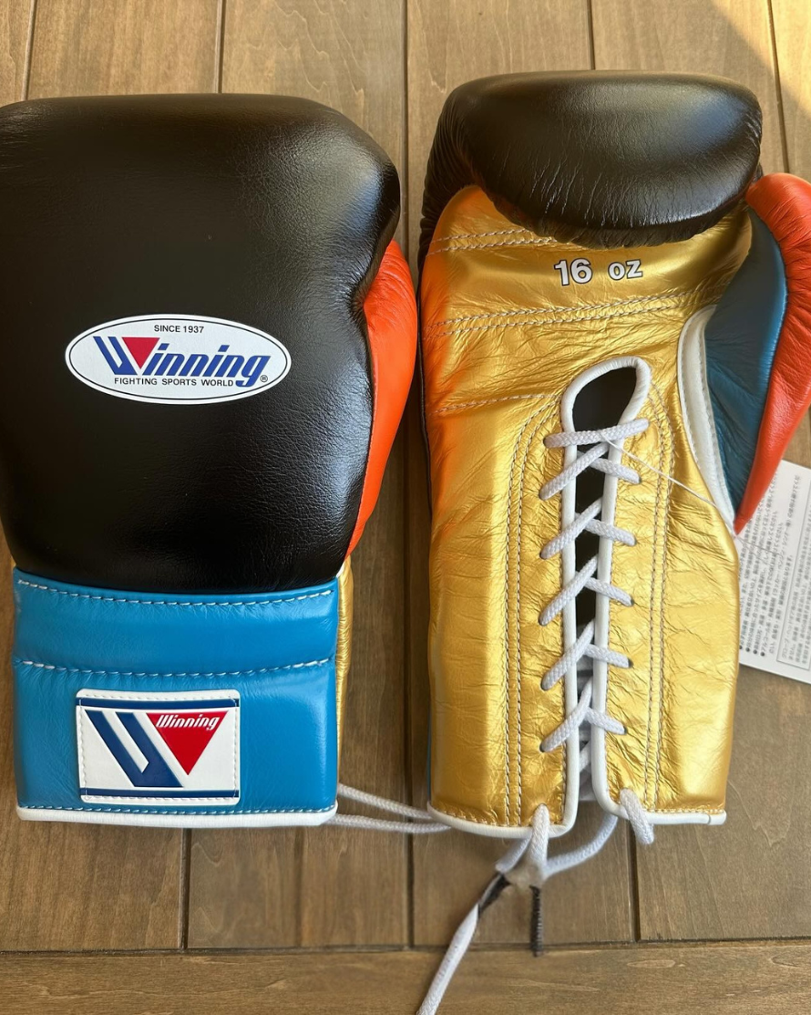 Winning boxing gloves, Black & Gold christmas gift for mens Thanksgiving gifts for him