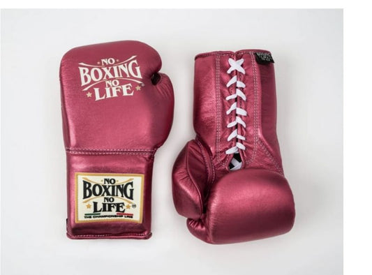 No Boxing No Life Glove - online, NBNL Boxing Gloves, Leather Gloves Limited Edition Dark Pink
