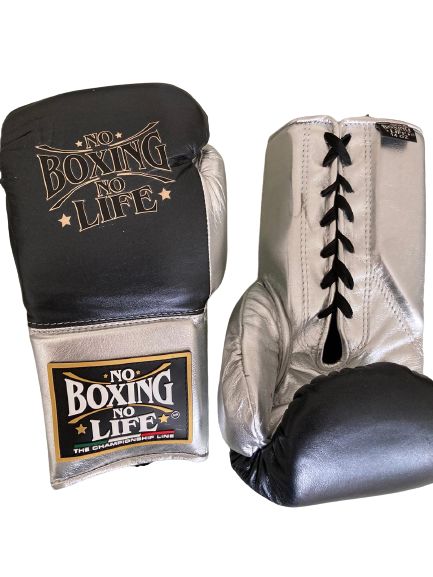 No Boxing No Life Glove - online, NBNL Boxing Gloves, Leather Gloves Limited Edition Grey