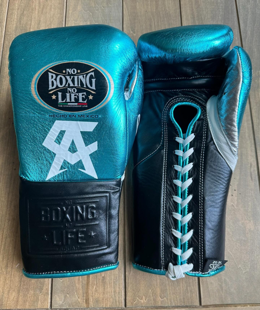 No Boxing No Life Glove - online, NBNL Boxing Gloves, Leather Gloves Limited Edition Sky Blue/Black