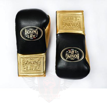No Boxing No Life Glove - online, NBNL Boxing Gloves, Leather Gloves Limited Edition Black/Gold