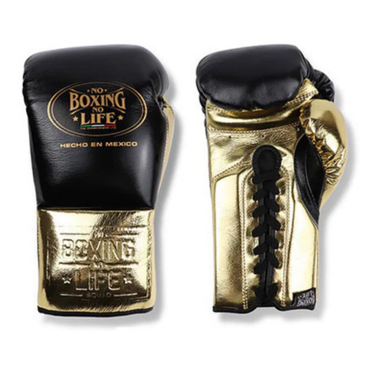 No Boxing No Life Glove - online, NBNL Boxing Gloves, Leather Gloves Limited Edition Black/Gold