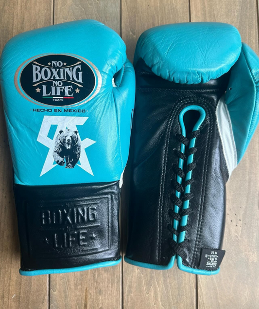 No Boxing No Life Glove - online, NBNL Boxing Gloves, Leather Gloves Limited Edition Blue/Black