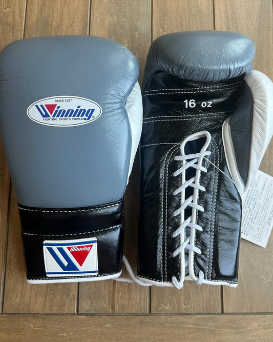 Winning boxing gloves, Grey/Black christmas gift for mens Thanksgiving gifts for him