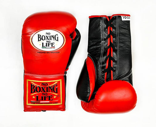 No Boxing No Life Glove - online, NBNL Boxing Gloves, Leather Gloves Limited Edition Red/Black
