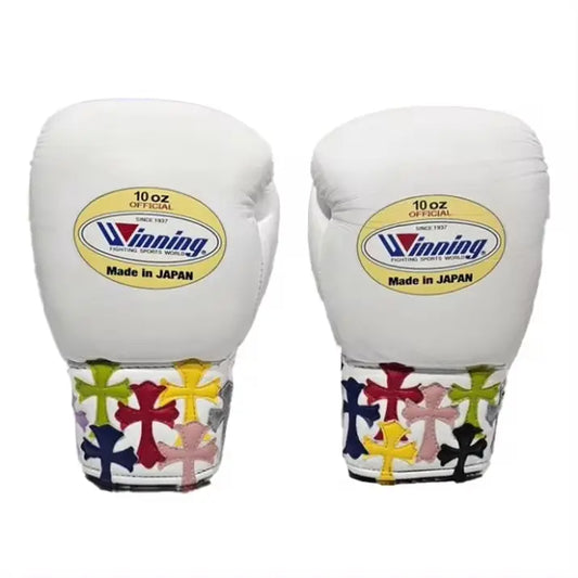 Winning boxing gloves, White christmas gift for mens Thanksgiving gifts for him