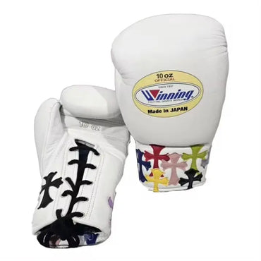 Winning boxing gloves, White christmas gift for mens Thanksgiving gifts for him