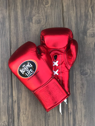 No Boxing No Life Glove - online, NBNL Boxing Gloves, Leather Gloves Limited Edition Red