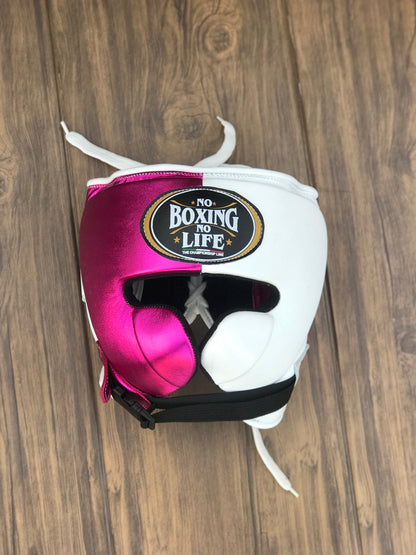 No Boxing No Life set, NBNL Pink/White Boxing set, No Boxing No Life Head Guard