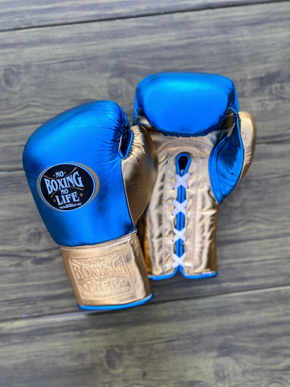 No Boxing No Life set, NBNL Blue/Gold Boxing set, No Boxing No Life Head Guard