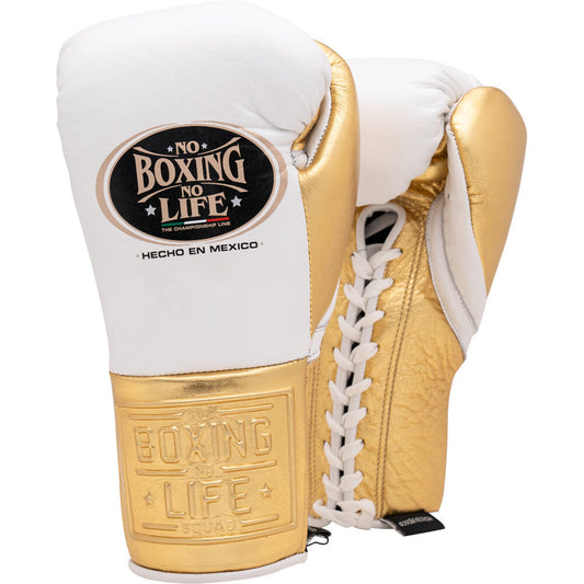 No Boxing No Life Glove - online, NBNL Boxing Gloves, Leather Gloves Limited Edition White/Gold