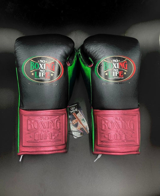 No Boxing No Life Glove - online, NBNL Boxing Gloves, Leather Gloves Limited Edition Black/Red