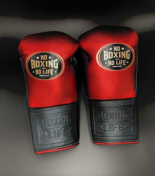 No Boxing No Life Glove - online, NBNL Boxing Gloves, Leather Gloves Limited Edition Orange/Black